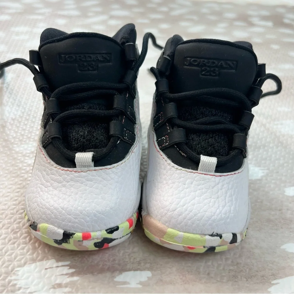 Nike Air Jordan Retro 10 Sneaker Ember Glow Size 4C - Picture 2 of 7